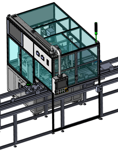 컨베이어 자동화 2 스테이션 웰딩기